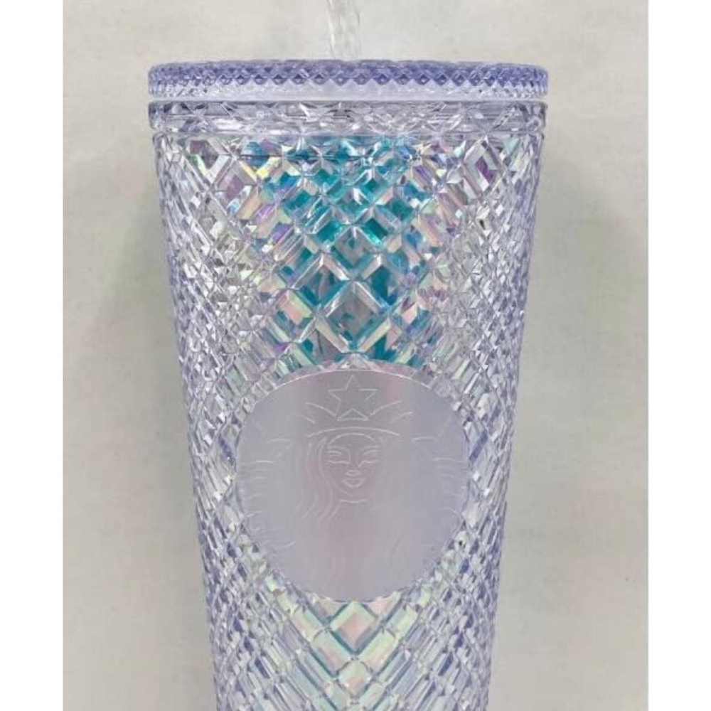 Starbucks holiday jewel 2022 holographic plaid tumbler